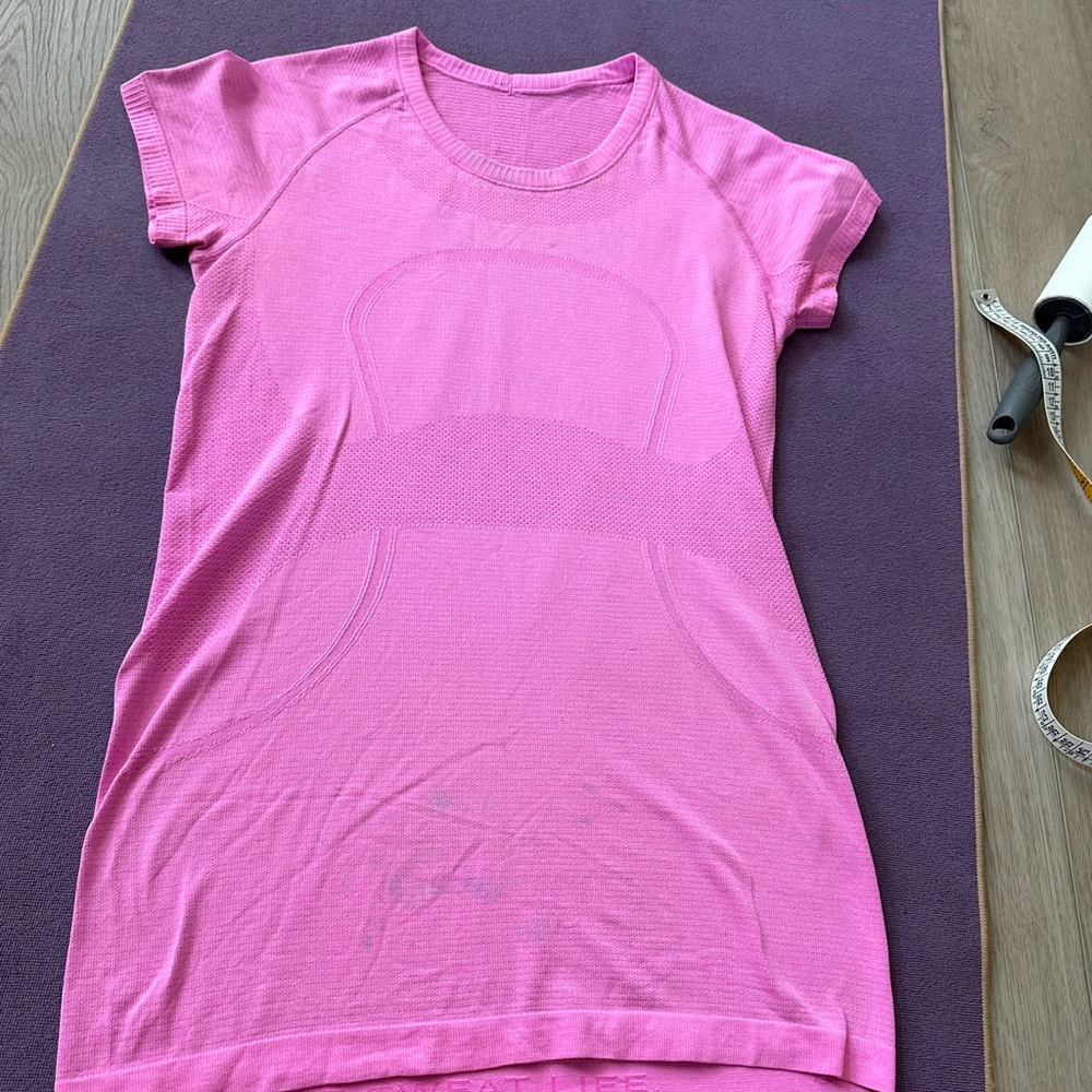 Lululemon Athletica Pink Fitted Short Sleeve Tee 8